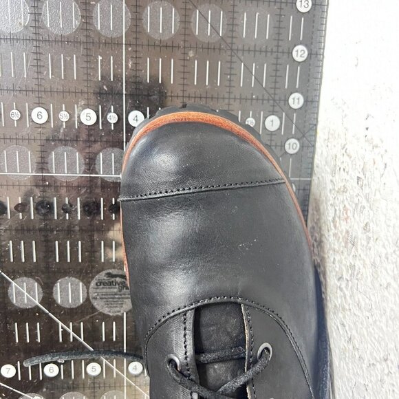 Cliff Dweller Boxer Women Size EU 42 US 12 Black Leather Vibram Cap Toe Boot - Picture 14 of 14